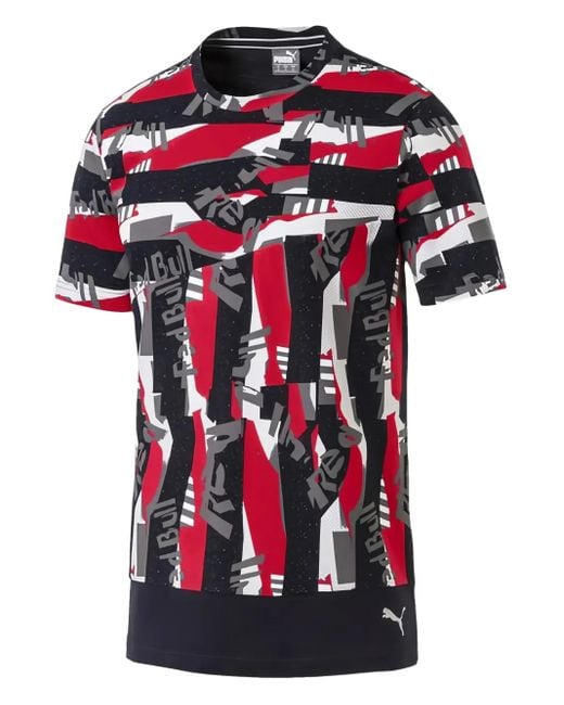 PUMA Red X New York Bull Racing Printed T-Shirt for men
