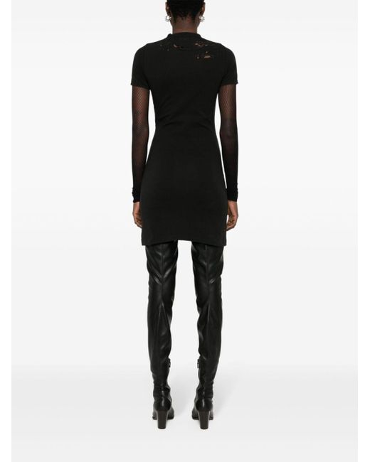 Balenciaga Mini-jurk Met Logoprint in het Black