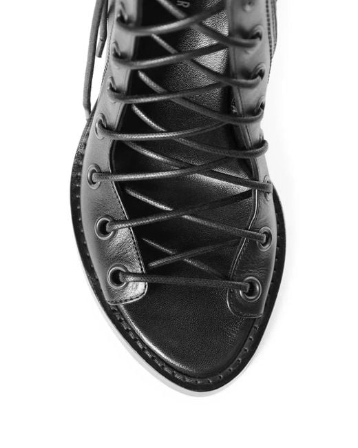 Ann Demeulemeester Bernardina レースアップサンダル Black