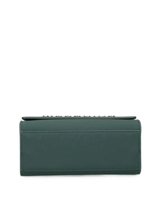 Love Moschino Green Logo-Plaque Tote Bag