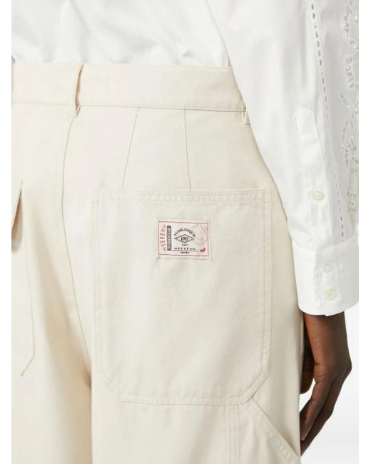 Weekend by Maxmara ハイウエスト カーゴパンツ White