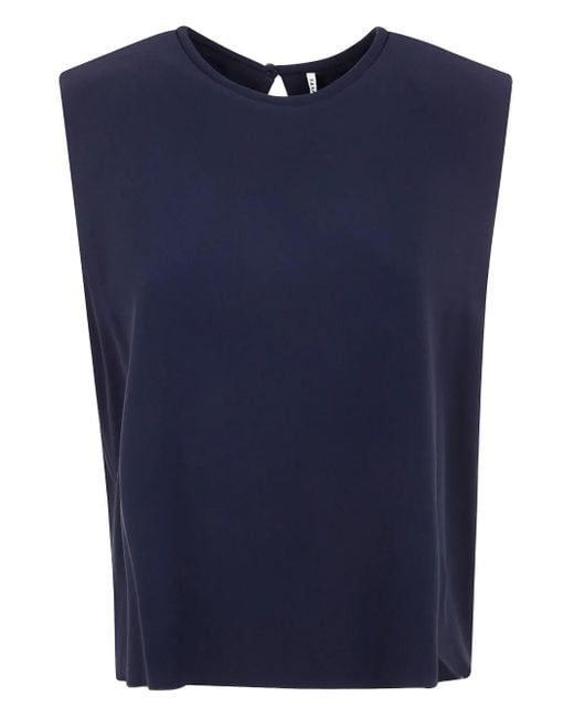 Liviana Conti Blue Jersey Top