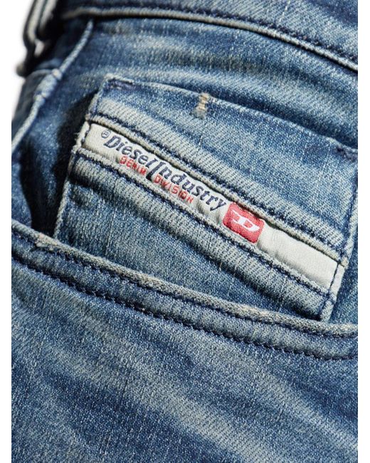 Jeans D-Strukt Con Effetto Sfumato di DIESEL in Blue da Uomo