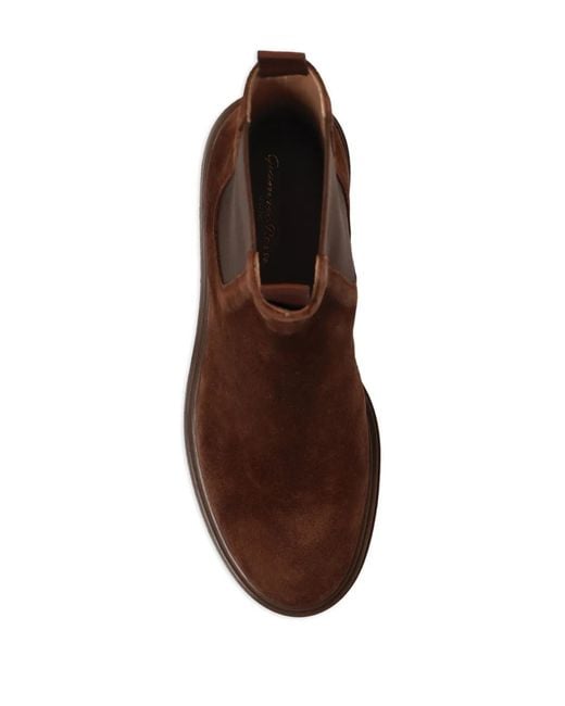 Gianvito Rossi Brown Chester Elasticated-Panels Boots