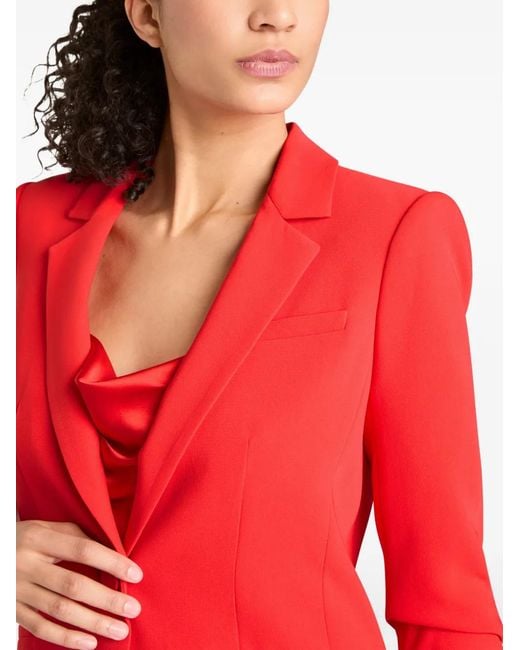 Cinq À Sept Red Crepe Khloe Blazer