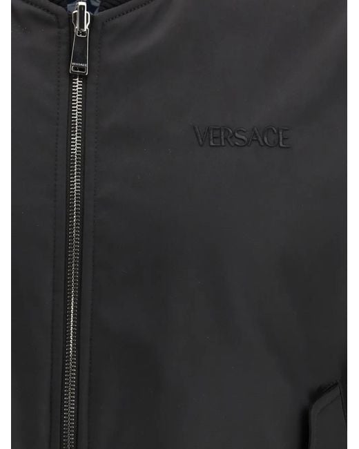 Versace Omkeerbaar Bomberjack in het Black voor heren