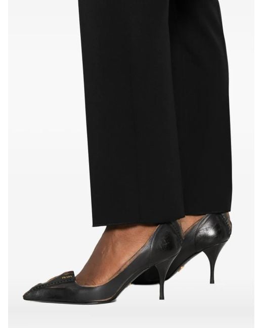 Max Mara Black High-Waist-Hosen