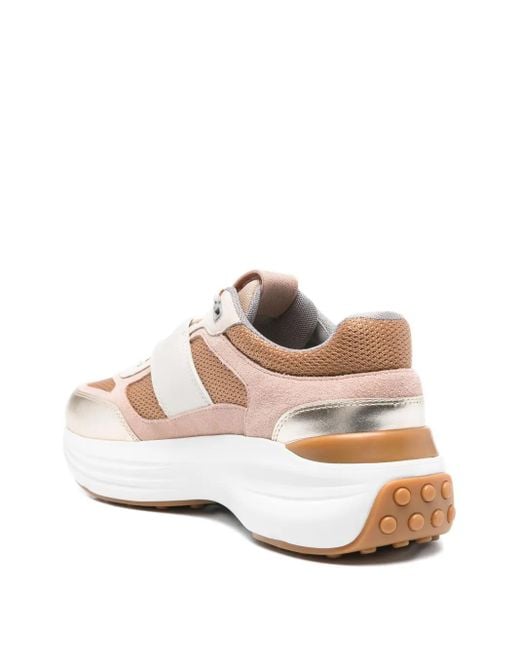 Tod's Pink Platform Mesh Sneakers
