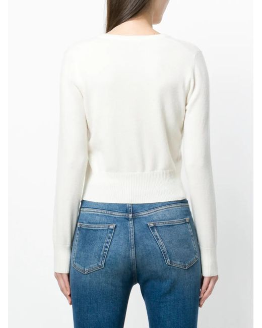 N.Peal Cashmere Multicolor Cashmere Round Neck Cardigan