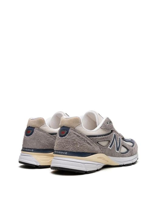 New Balance White 990V4 "Made