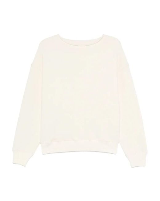 6397 White Crew-Neck Sweatshirt