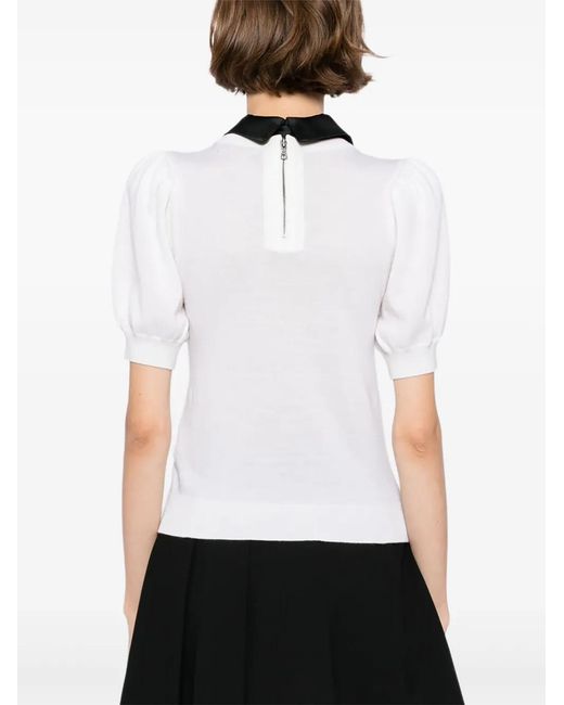 Alice + Olivia White Chase Top