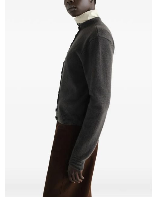 Lemaire Gray Reversible Buttoned Sweater
