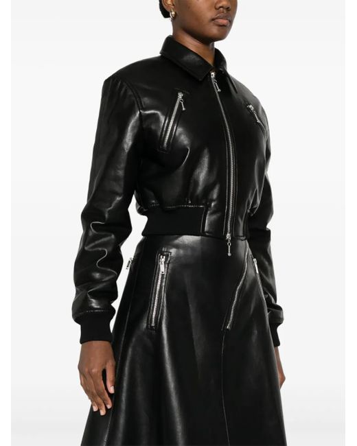 Nanushka Faux-Leather Jacket in Black | Lyst