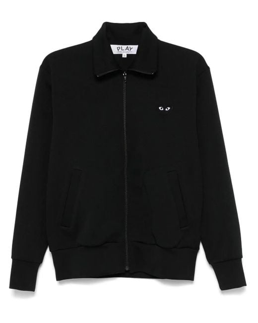 COMME DES GARÇONS PLAY ハートプリント トラックジャケット ブラック