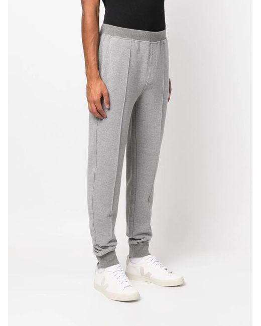 Corneliani Gray Tapered Logo-Patch Joggers for men
