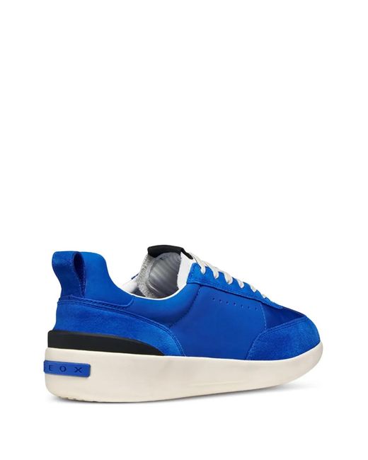 Geox Blue Gxrn-02 Suede Panel Sneakers for men