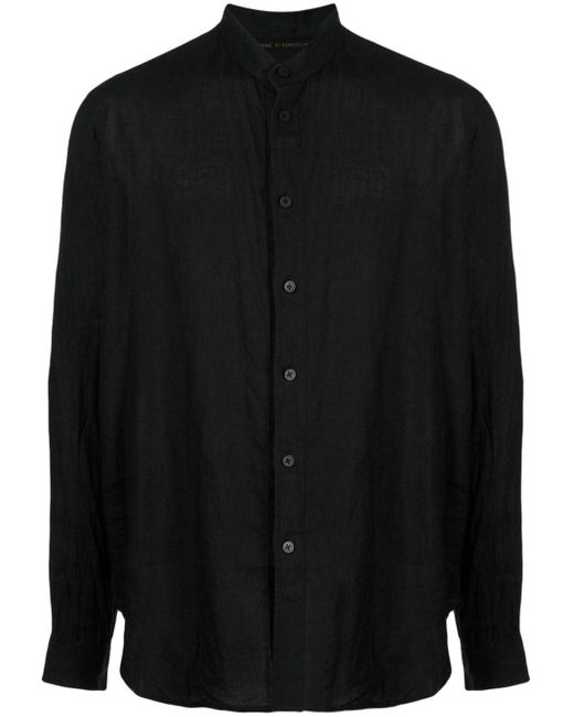 Forme D'expression Black Long-sleeve Cotton Shirt for men