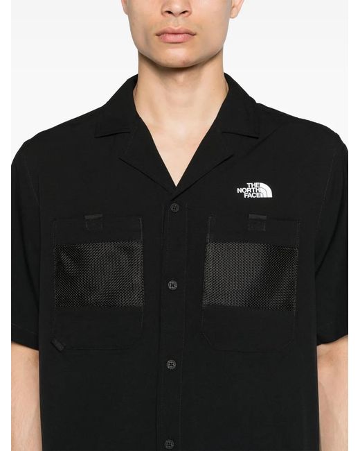 The North Face Black First Trail Logo-Print Shirt for men