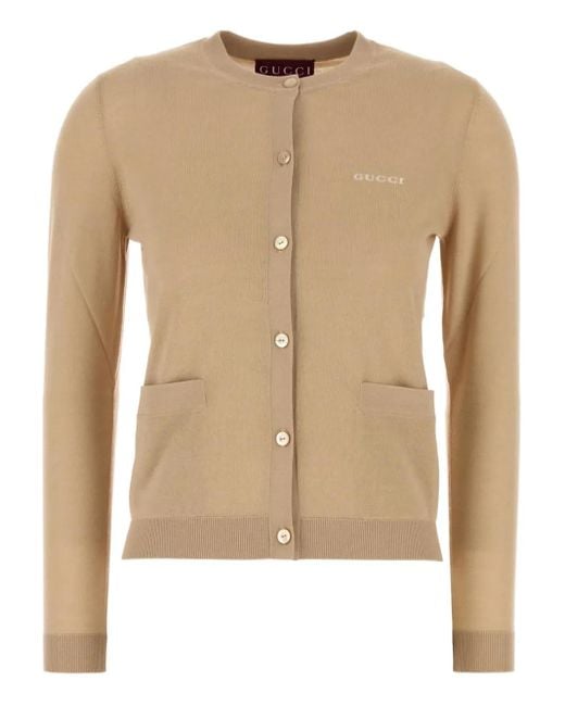 Gucci カシミアブレンド カーディガン Natural