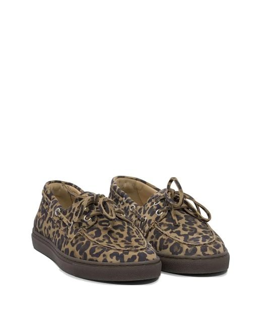 COPENHAGEN Brown Leopard-Print Loafers