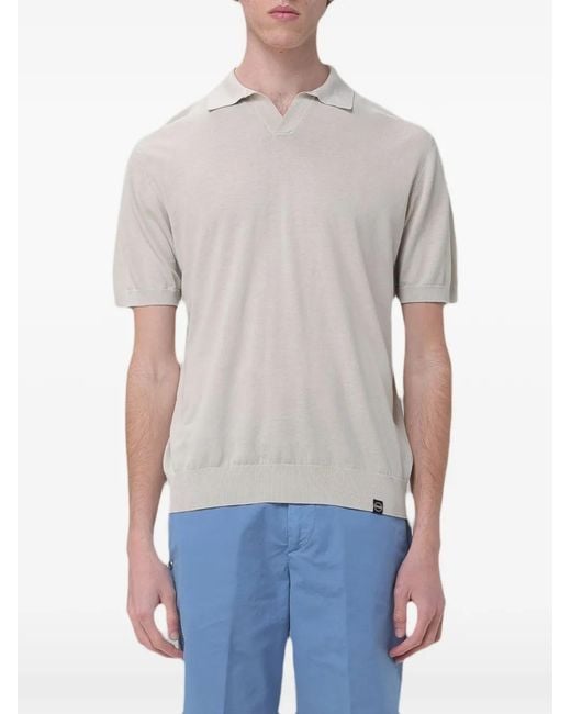 Colmar Gray Fine-Knit Polo Shirt for men