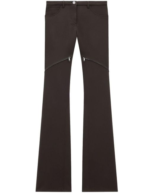 Pantalones Ellipse de talle bajo Courreges de color Black