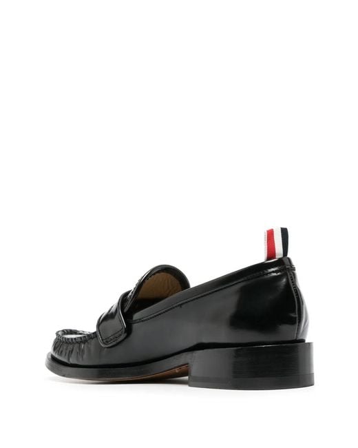Thom Browne Black Flat Shoes
