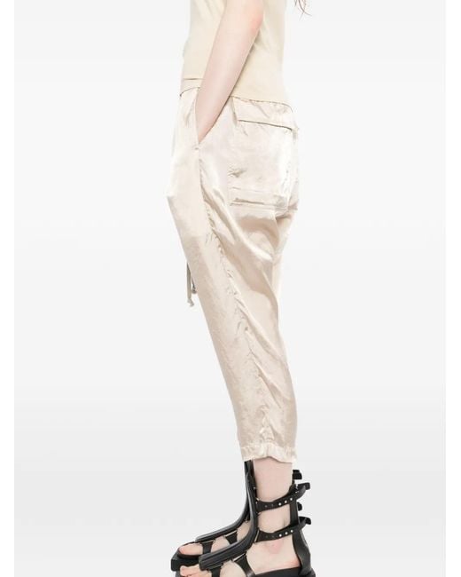 Rick Owens White Astaires Cropped Trousers