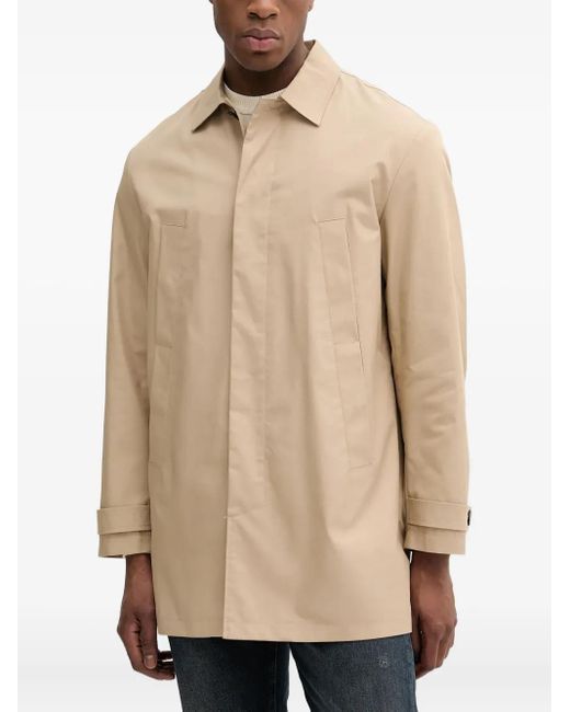 Benetton Natural Single-Breasted Coat for men