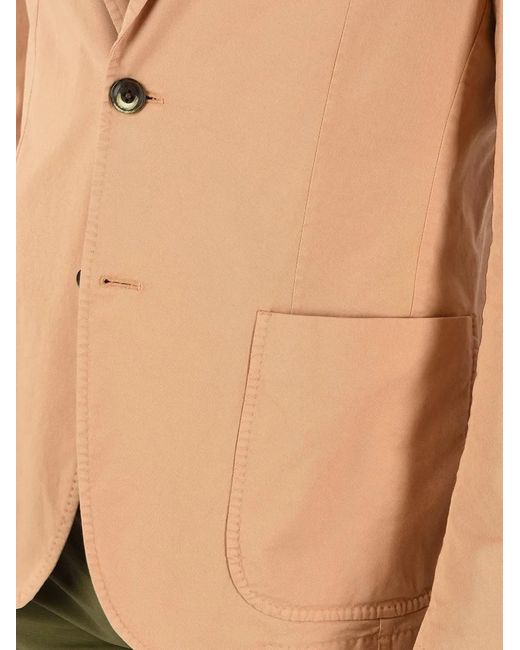 Corneliani Green Single-Breasted Patch-Pocket Cotton Blazer for men