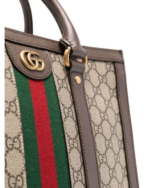 Gucci Brown Medium Ophidia Tote Bag for men