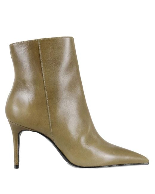 SCHUTZ SHOES Brown Pointed-Toe Zip-Fastening Boots