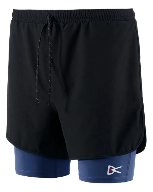 District Vision Blue Short À Logo Imprimé for men