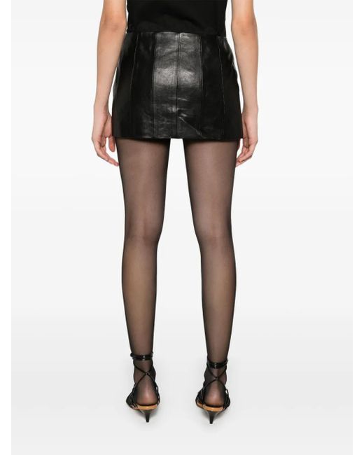 Khaite Black Meelar Mini Skirt
