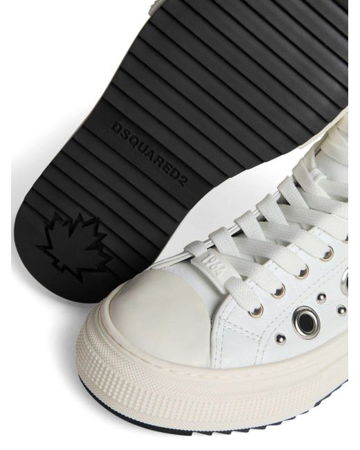 Zapatillas con ojales DSquared² de color White