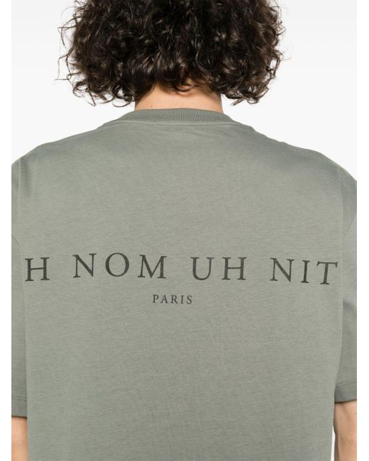 Ih Nom Uh Nit Mask-print Cotton T-shirt in het Gray voor heren