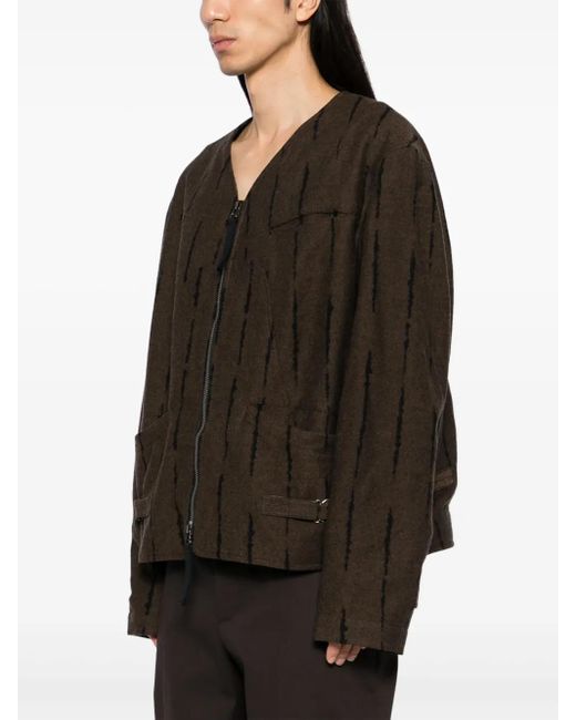 Ziggy Chen Black Twill Weave Jacket for men
