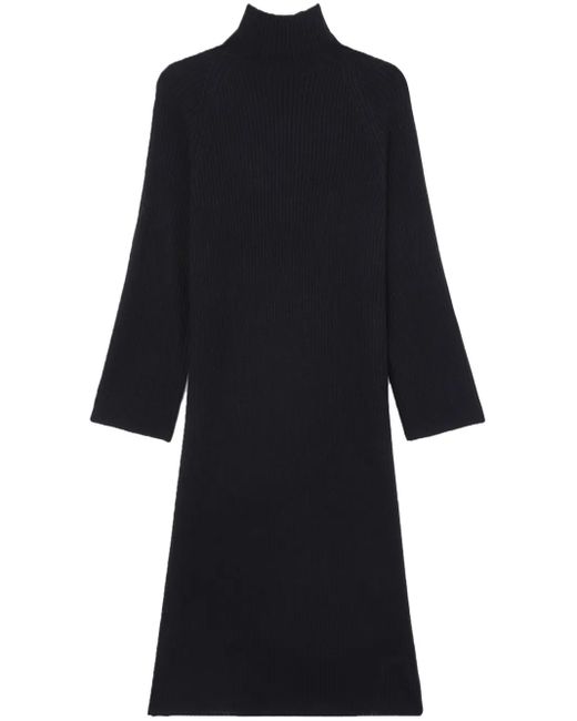 Robe Nervurée À Col Montant A.P.C. en coloris Blue