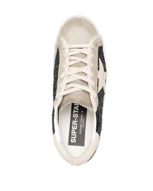 Golden Goose Deluxe Brand Multicolor Super-Star Glitter-Detail Sneakers