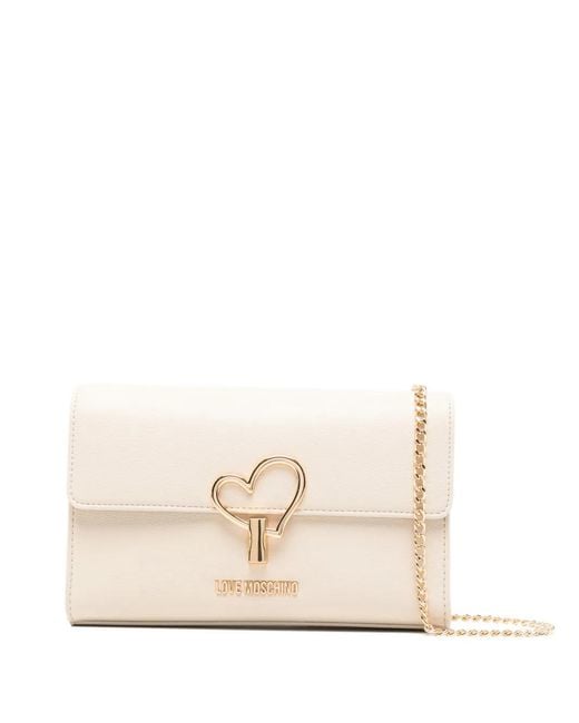 Love Moschino レディース ナチュラル ハート チェーン ショルダー