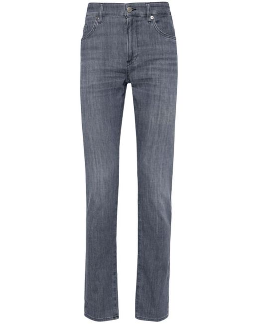 Boss Halbhohe Slim-Fit-Jeans in Blue für Herren