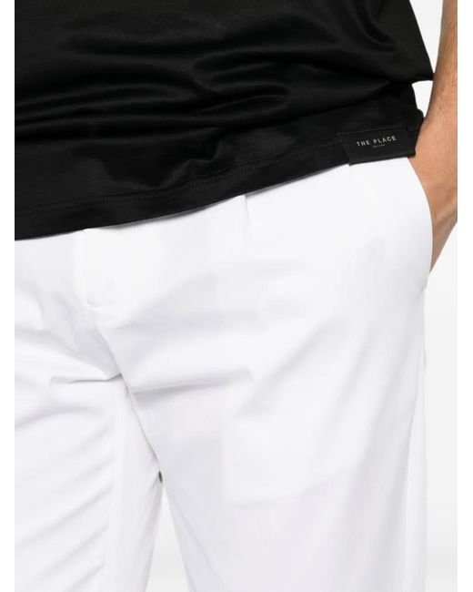 Low Brand White Tailored Trousers for men