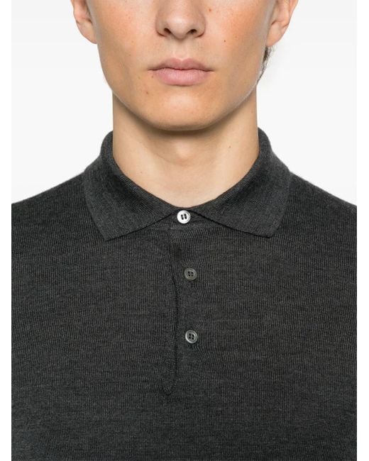 Tagliatore Gray Palmer Polo Shirt for men