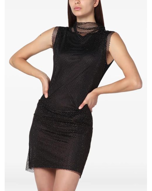 Sportmax ビジュートリム ミニドレス Black