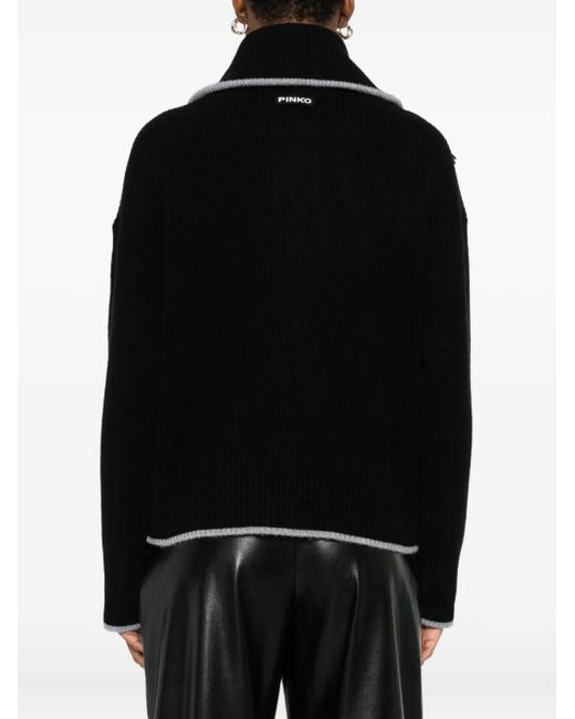Pinko リブニット セーター Black