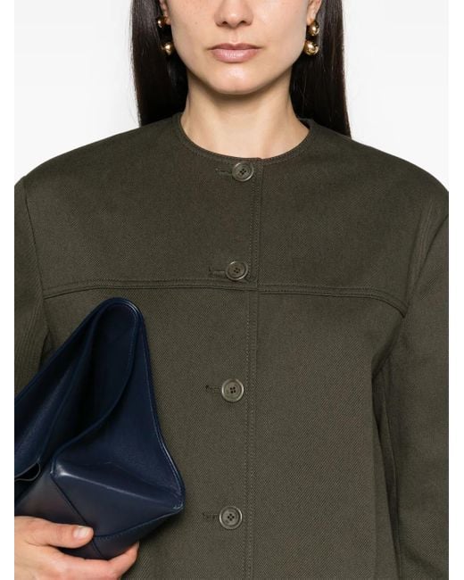 Max Mara Green Recital Twill Shirt Jacket