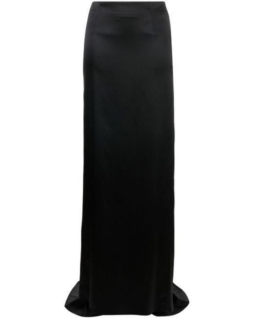 Balenciaga Black Floor-length Maxi Skirt