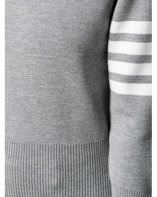 Thom Browne Gray 4-bar Milano Stitch Jumper