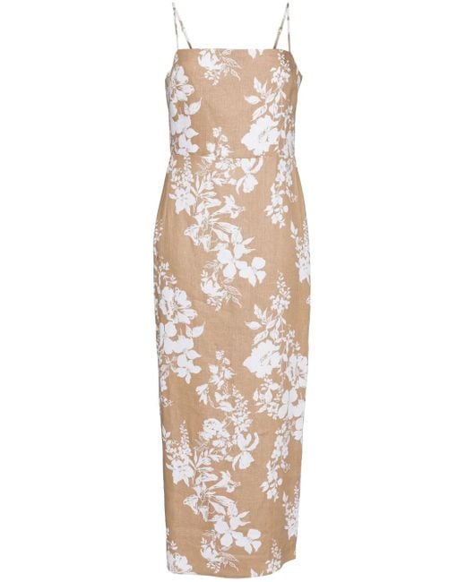 Reformation Natural Frankie Linen Dress
